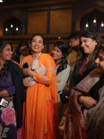 Mingling with guests after a ceremony. These are the moments where I connect with the family and friends, making the event feel personal.