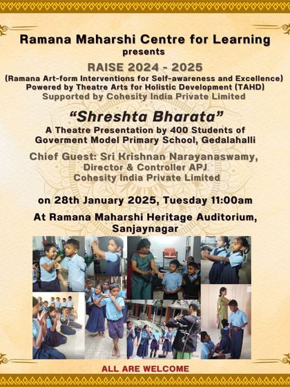 Ramana Maharshi Centre for Learning - Youth Programs & Summer Camps Art for All: Community Outreach photo 3