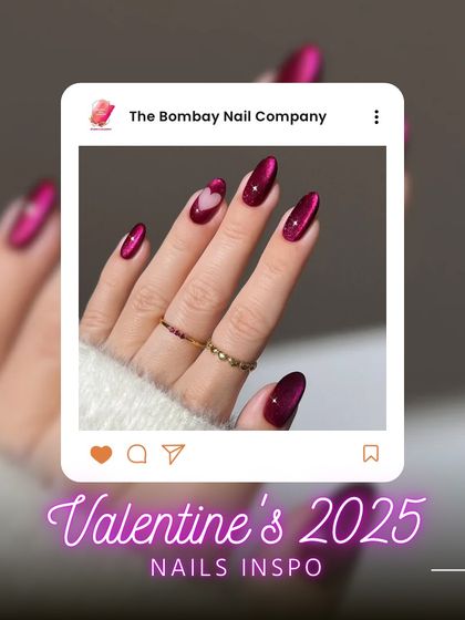 Our official Valentine's 2025 nail inspo is here. Get ready for a season of love with beautiful designs featuring hearts, chrome, and lots of pink and red.