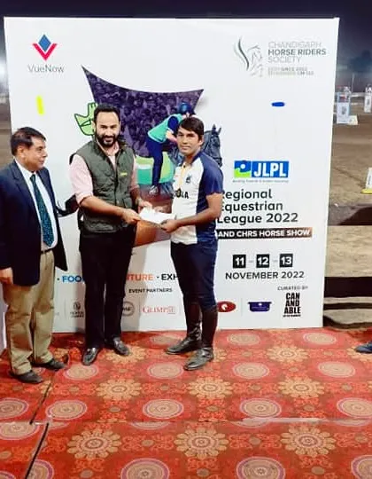 Another award ceremony at the Chandigarh Horse Show. Our hard work in tent pegging continues to bring home medals.