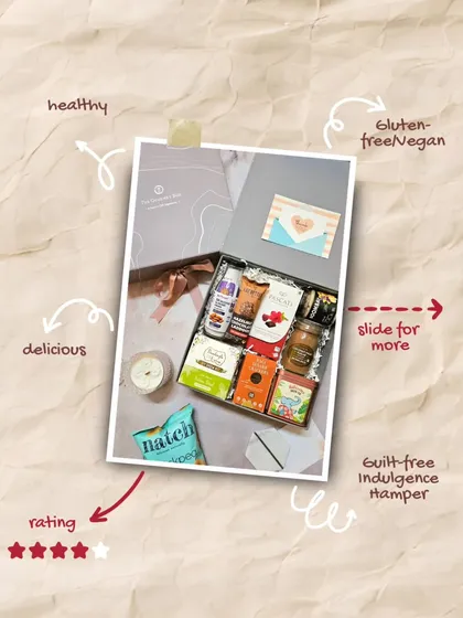 For the health-conscious mom, the Guilt-Free Indulgence Hamper is perfect. It's filled with delicious gluten-free and vegan snacks that don't compromise on taste.