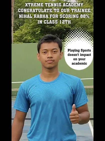 I'm proud of my players on and off the court. Here's a special mention for my trainee Nihal Rabha, who proved that playing sports doesn't impact academics by scoring 88% in his 12th CBSE board exams.