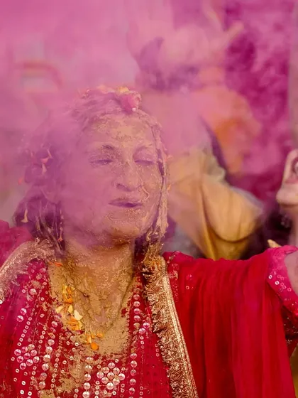 Capturing the pure, unfiltered joy of a Haldi ceremony. It's not about posing, it's about freezing these real, energetic moments filled with color and laughter for you to remember forever.