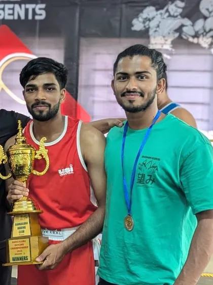 This is the result of all that hard work. I couldn't be prouder of my fighters bringing home the gold and silver. This trophy represents countless hours of dedication in the gym.
