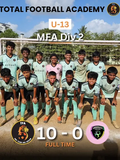 Another win streak with a 10-0 victory for our U13 team in the MFA Division 2.