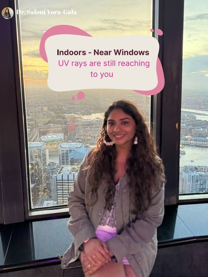 Even when you are indoors near a window, harmful UVA rays are still reaching you as they can penetrate glass. This is why applying sunscreen should be a daily habit, just like checking your emails.