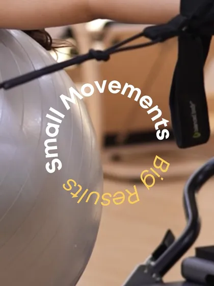 Small movements, big results. That's the magic of Pilates; precision and control lead to incredible strength.