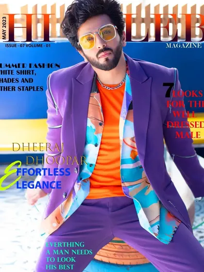 Landing a magazine cover is about creating an image that stops you in your tracks. For this Hi Celeb Magazine cover with actor Dheeraj Dhoopar, I chose a vibrant, color-blocked ensemble to reflect his energetic persona. The styling is sharp, modern, and confident, perfectly suited for a leading man.