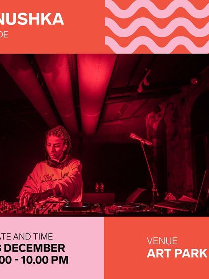 Playing a special sunset set for the Serendipity Arts Festival. It's always fun to play in unique, non-traditional spaces like this art park.