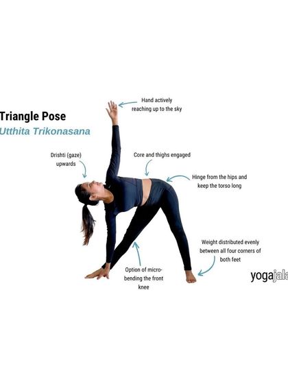 The Triangle Pose (Utthita Trikonasana). This pose is excellent for stretching the sides of the body and improving balance.