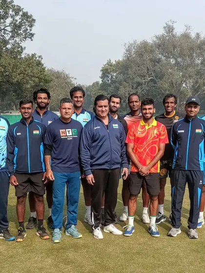 All set for a historic challenge. As the National & Davis Cup Coach, I stand with the full team during a practice session before heading to Pakistan for the 2024 Davis Cup tie.
