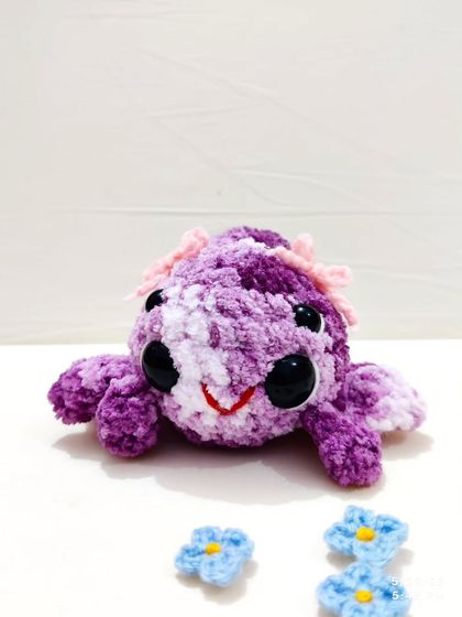 Don't be scared, this is Charlotte, the friendly spider plushie.