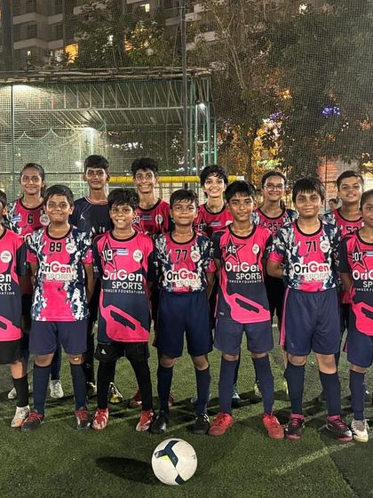 A team photo from our summer camp, capturing the friendships and unforgettable moments created on the pitch.