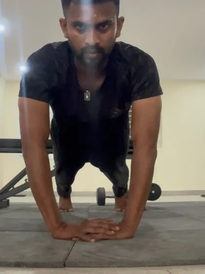 Back to the diamond pushup position. Each repetition is a chance to refine the movement and connect with the breath.