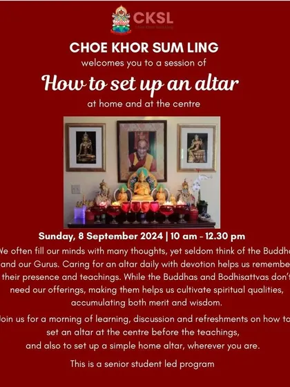 We host practical, student-led sessions like this workshop on how to set up a personal altar at home. These gatherings help integrate spiritual practice into daily life in a meaningful way.