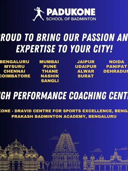 World-class coaching is now closer than you think. With a growing network of centers across India, our mission is to make the Padukone method of training accessible to aspiring players everywhere.