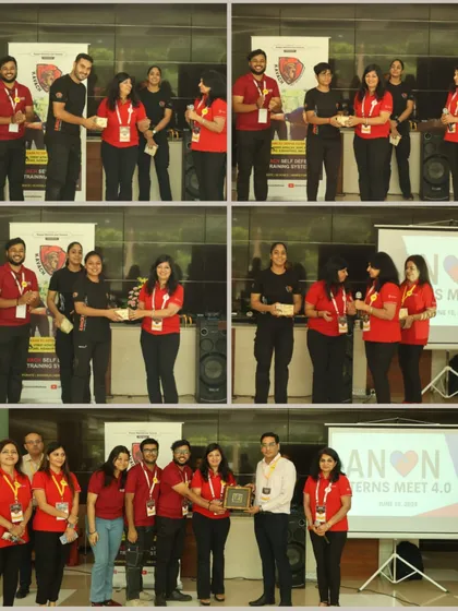 More photos of our instructors being recognized on stage at the ANON Interns Meet.