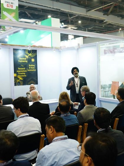 An industry leader addresses a captive audience during a technical session. We ensure our programs feature influential speakers who can provide clear direction and insights on market trends and business strategies.