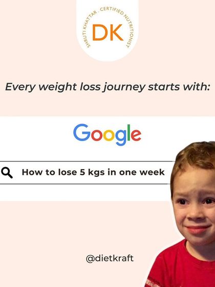 A common mistake is searching for quick fixes like "how to lose 5 kgs in one week." I explain why sustainable, balanced habits are the real key to success.