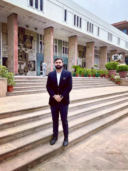 Standing outside the Delhi High Court, a place I know well. Being a High Court criminal advocate means I am constantly here, arguing cases and fighting to protect my clients' rights.