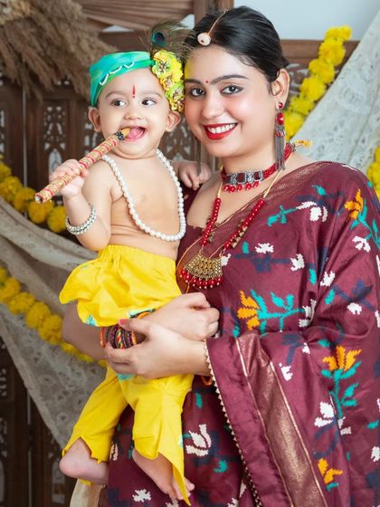 A mother and her happy little Krishna. We love when moms join in on the fun of our themed mini sessions.
