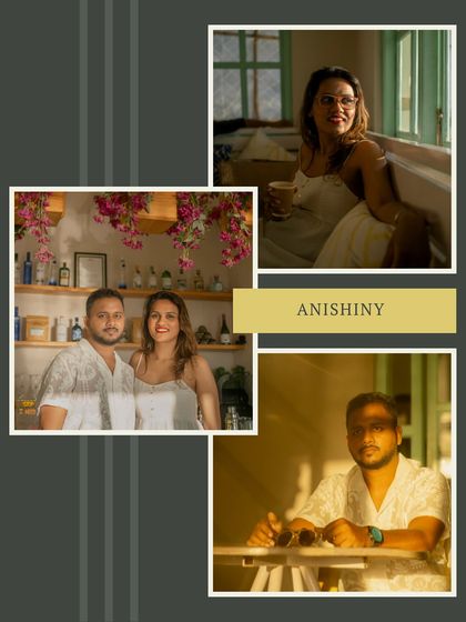 A collection of portraits from our impromptu cafe session in Goa. The mix of candid shots and posed portraits shows the variety we can capture in a single location.