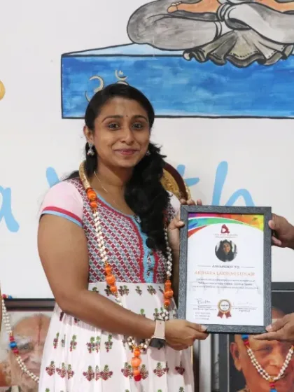 Another proud graduate of our Aerial Yoga Teacher Training Course, ready to take her practice and teaching to new heights.