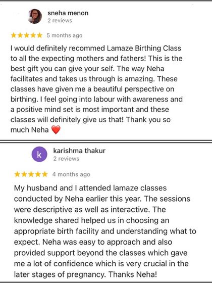 Neha Misra - Childbirth Education & Preparation Our Birth Stories photo 17