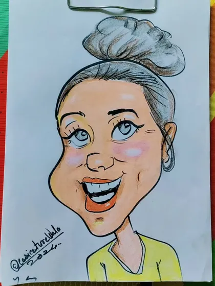Which one do you like? This is a colored version of one of my sketches, showing the difference it can make.