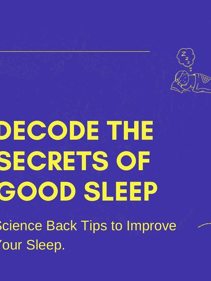 Quality sleep is your body's greatest performance hack. I'm decoding the secrets of good sleep with science-backed tips to improve your health and longevity.