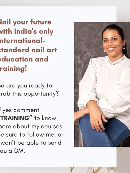 Are you ready to start your journey? I offer international-standard training that equips you with the skills to become a professional nail artist.