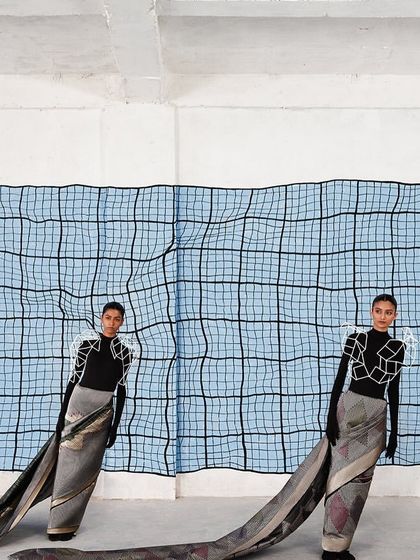 A mirrored image creating a symmetrical composition. This shot from 'The Line' series plays with perception and the idea of a repeating pattern.