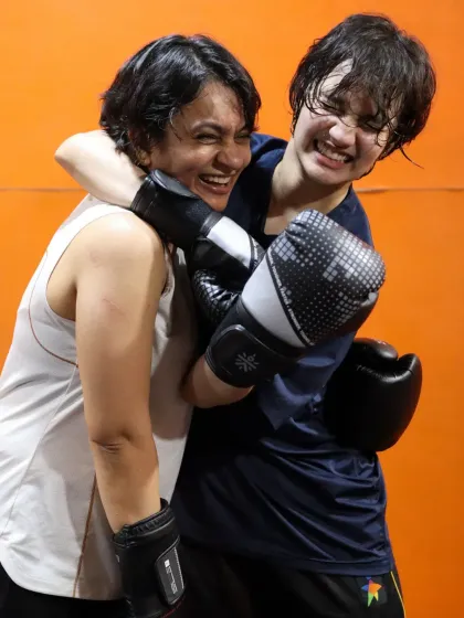 Strength has no age or gender. Here, a mother and daughter train together, proving that the grind is for anyone willing to show up. This is about building a legacy of toughness.