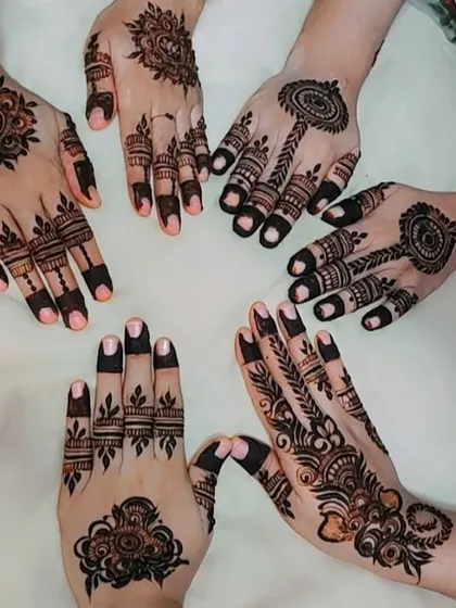 A fun shot from a day when all my clients wanted different styles of mandala designs. It shows the versatility of this beautiful pattern.