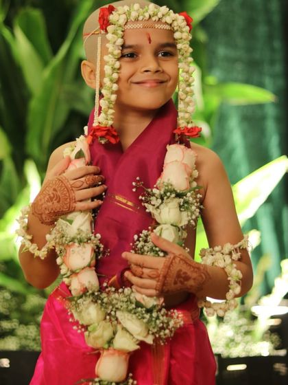 Mehendi isn't just for weddings. Here's a special design for a young boy's Munj ceremony, complete with a beautiful dark stain.