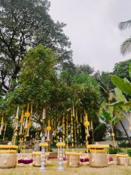 Nalesa by Geethanjali Santosh - Wedding Planning & Decoration Vibrant Haldi & Mehendi Functions photo 9