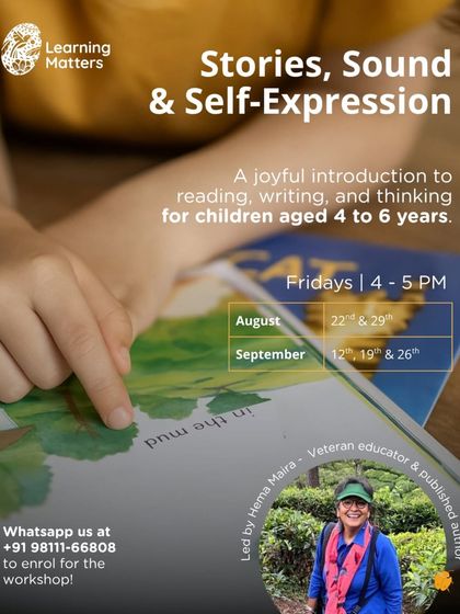 Announcing two new after-school workshops. We offer "Stories, Sound & Self-Expression" for early literacy and "Binoculars, Bark, Birdsong" for nature immersion, both designed to spark joy and curiosity.