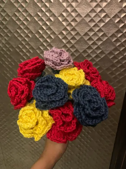 A bouquet of roses that will never wilt! I can create these handmade floral arrangements in any color combination you can dream up for a perfect, lasting gift.