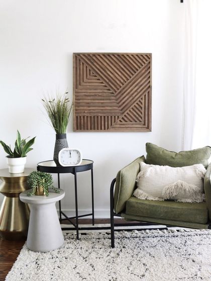 Best of Bharat - 3D & Sculptural Wall Art Modern Geometric Wood Art photo 24