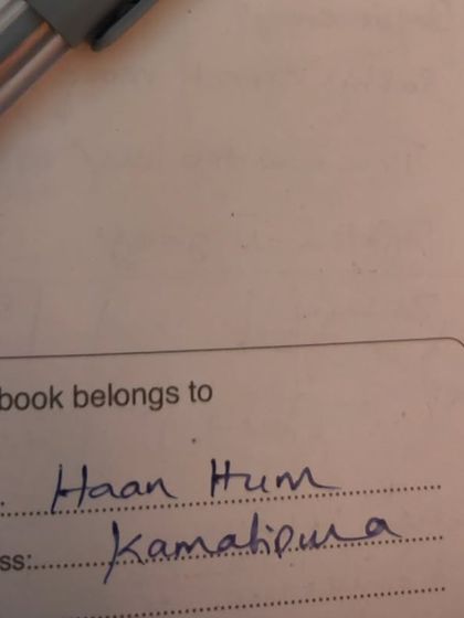 "This book belongs to: Haan Hum, Address: Kamathipura." A simple statement of existence and identity. We are here, and we have a right to occupy space.