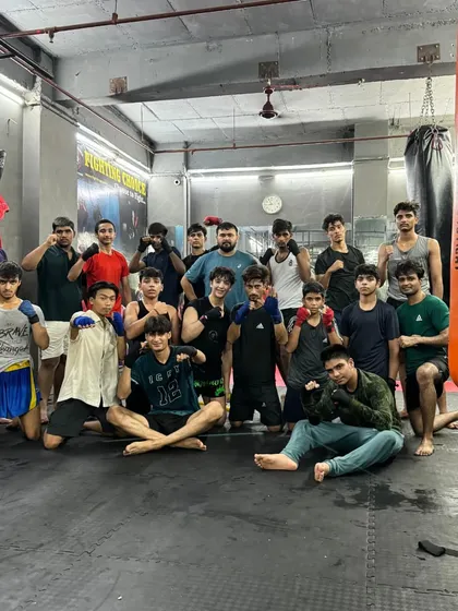 The sweat, the struggle, the team. This is our family after a tough evening session, stronger together. We push each other to be better every single day.