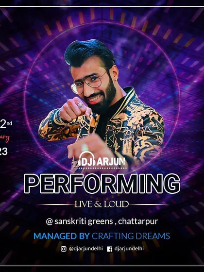 Another gig at Sanskriti Greens, this time sharing the stage with singer Yuvraj Hans. I can arrange for celebrity artist collaborations for your event.