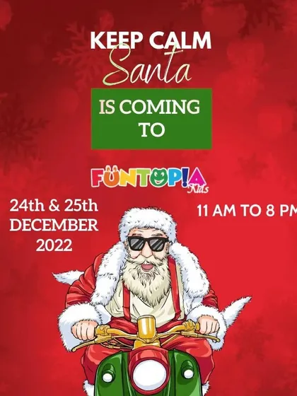 Our official event announcement for the Christmas celebration. We host this special event annually, packed with activities and a chance for every child to meet Santa Claus in a fun and safe environment.