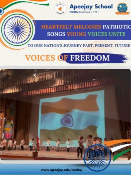 Our youngest students take the stage with patriotic fervor, celebrating the spirit of Independence Day. Their performance was a joyful and endearing part of our school's celebrations.