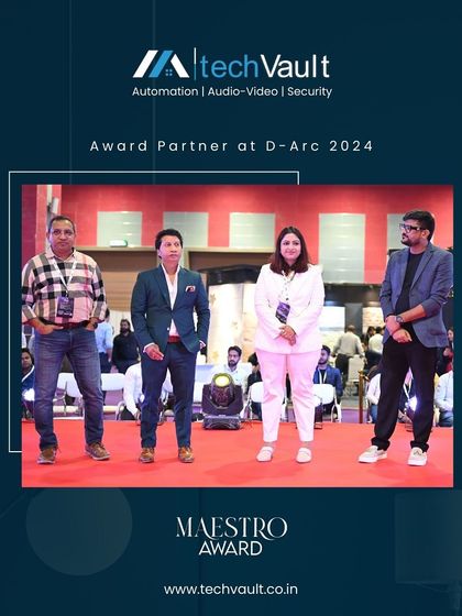 Our team on stage as award partners at the D-arc BUILD Expo, celebrating the brilliant minds shaping our industry.