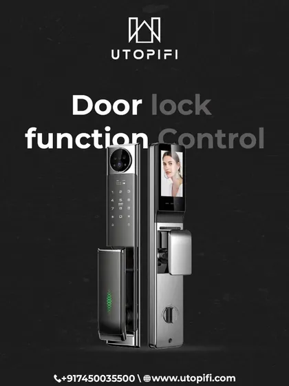 This is the face of modern home security. My smart door locks feature an integrated camera and keypad, offering multiple functions for secure and convenient access control.