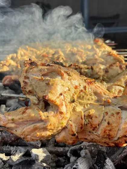 Our full Malai Tandoori Chicken, grilled slowly over charcoal until it is perfectly tender and smoky. This is a special dish available on order, perfect for sharing with family and friends during Iftar.