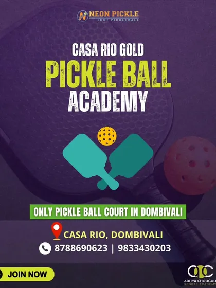 We are proud to offer the only pickleball court in Dombivili at our Casa Rio Gold academy. Join our pickleball program to learn this exciting sport.