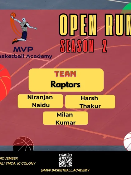 The Raptors are in the house. Another team announcement for our tournament.