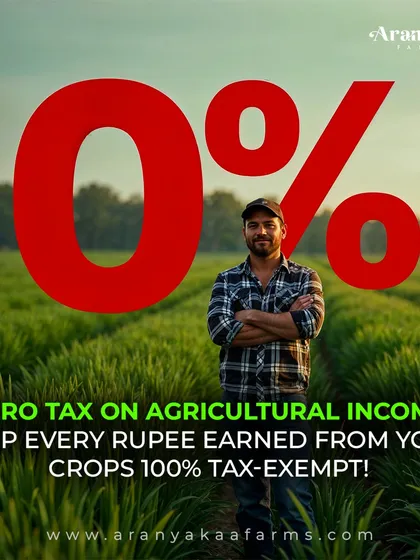 One of the most significant advantages of agricultural investment is the financial efficiency. All income earned from your crops is 100% tax-exempt, ensuring you keep every rupee of your returns.
